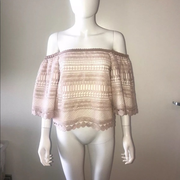 ALEXIS *Finn* beige embroidered lace boho top XS - Picture 2 of 7